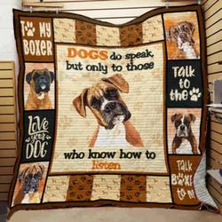 Boxer Ht 27121915 3D Customized Quilt and Home Decor