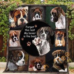 Boxer  My Boxer Is The Best  Blanket Quilt and Home Decor