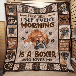 Boxer V1 F 3D Customized Quilt and Home Decor