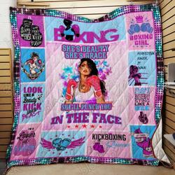 Boxing Girl Cl19100150Mdq Quilt Blanket and Home Decor