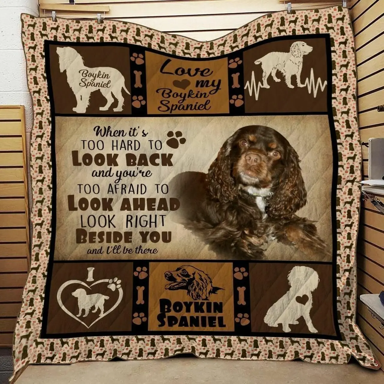 Boykin Spaniel 3D Customized Quilt and Home Decor