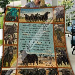 Brangus Cow Nt 02012007Kn 3D Customized Quilt and Home Decor