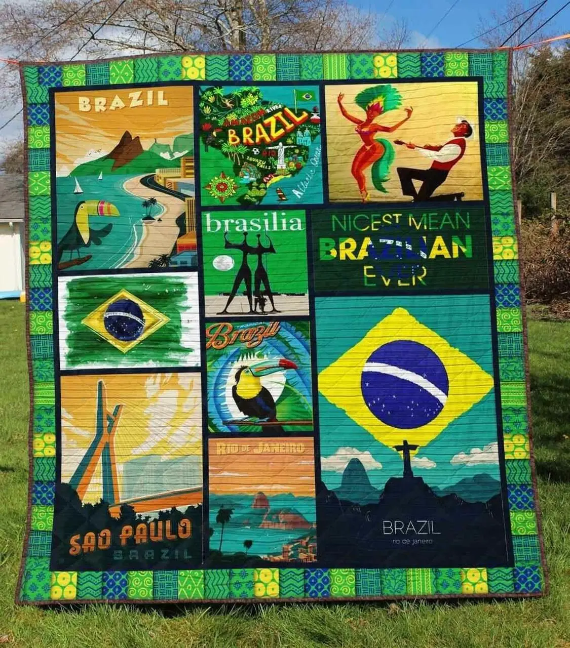 Brazil 1 Blanket Th1607 Quilt and Home Decor