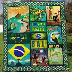Brazil 3 Blanket Th1307 Quilt and Home Decor