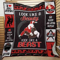 Brazilian Jiu Jitsu Girl Quilt Blanket ABC07113007 and Home Decor