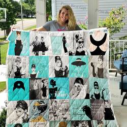 Breakfast At Tiffany’S Poster Quilt Blanket Ver 2 and Home Decor