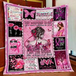 Breast Cancer Awareness - I Am The Storm Quilt Blanket and Home Decor
