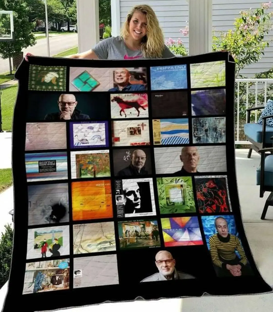 Brian Eno Quilt Blanket M230503 Quilt and Home Decor