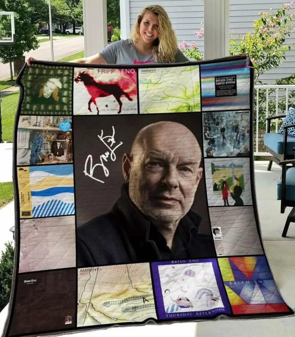 Brian Eno Quilt Blanket M230504 Quilt and Home Decor