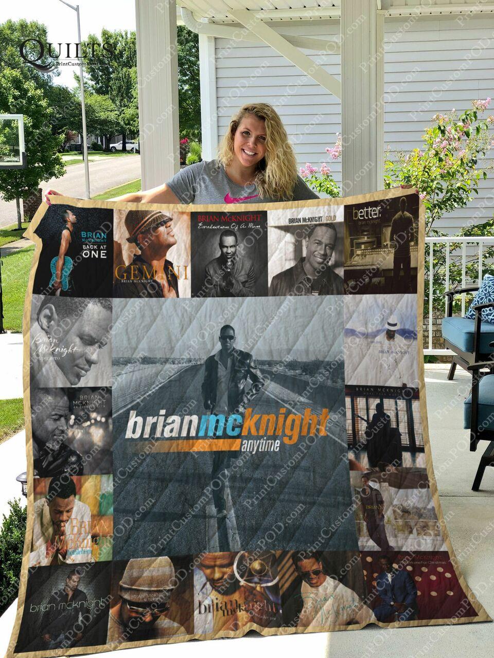 Brian Mcknight Albums Quilt Blanket For Fans Ver 17 and Home Decor