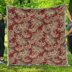 Brick Floral Bohemian Cl17100152Mdq Quilt Blanket and Home Decor
