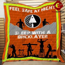 Bricklayer Sleep 3D Customized Quilt and Home Decor