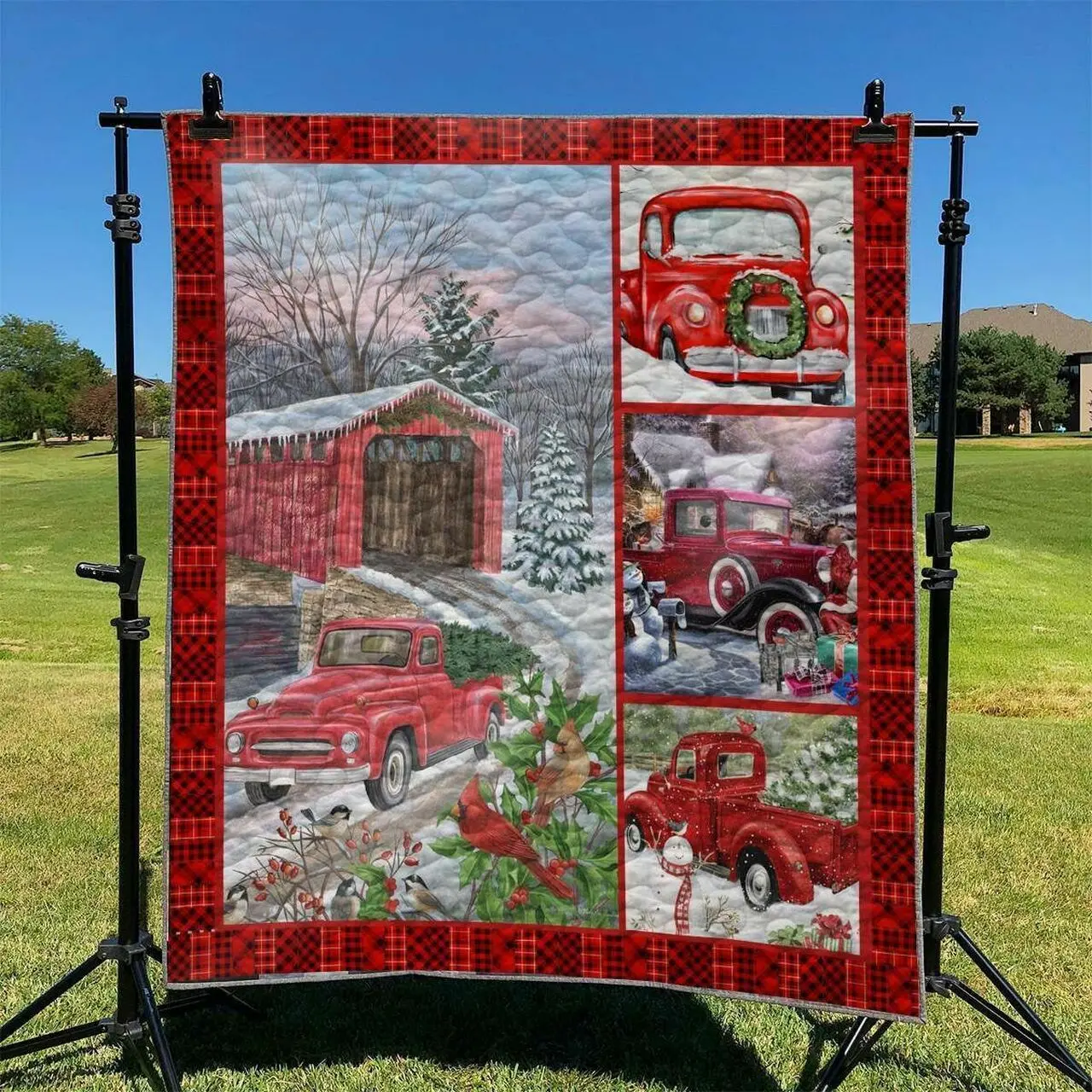Bring All Happy To You In Christmas DHCLD1010TT Quilt Blanket and Home Decor