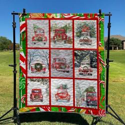 Bring Christmas To Our Village DHCLD1010TT Quilt Blanket and Home Decor
