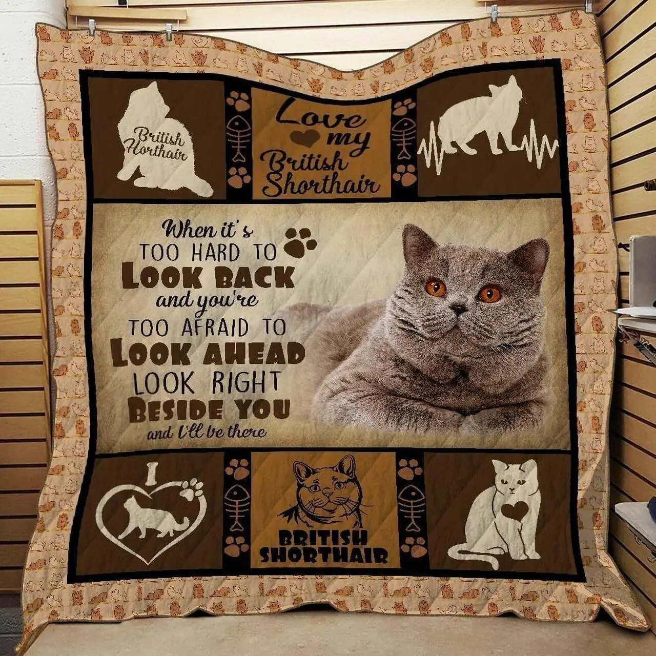 British Shorthair 3D Customized Quilt and Home Decor