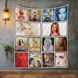 Britney Spears Album Covers Quilt Blanket and Home Decor