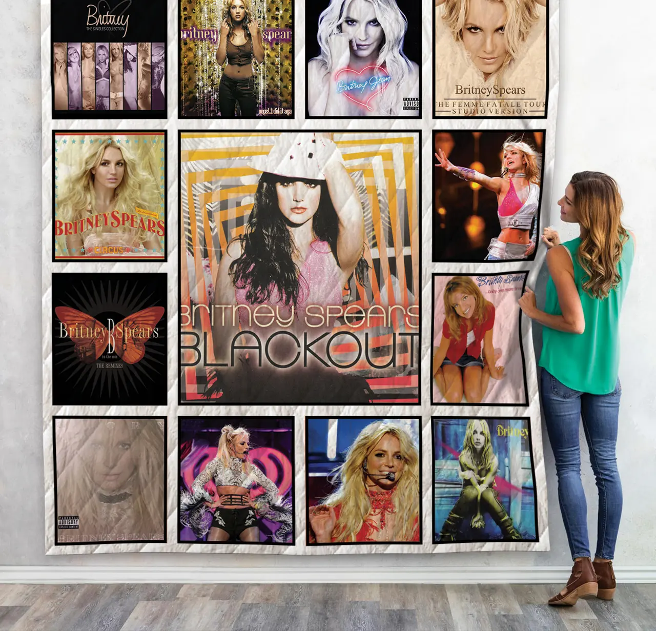 Britney Spears Quilt Blanket New Arrival and Home Decor