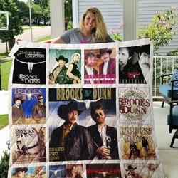 Brooks Dunn Albums Quilt Blanket Ver 13 and Home Decor