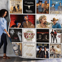 Brooks & Dunn Quilt Blanket 01 and Home Decor