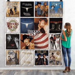 Brooks & Dunn Quilt Blanket 02 and Home Decor