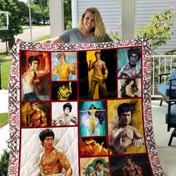 Bruce Lee Quilt Blanket 02 and Home Decor