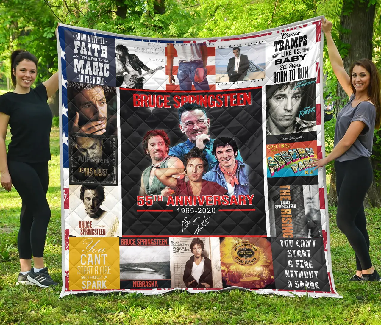 Bruce Springsteen Anniversary Quilt and Home Decor