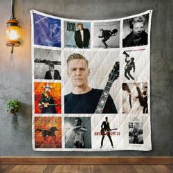 Bryan Adams Album Covers Quilt Blanket and Home Decor