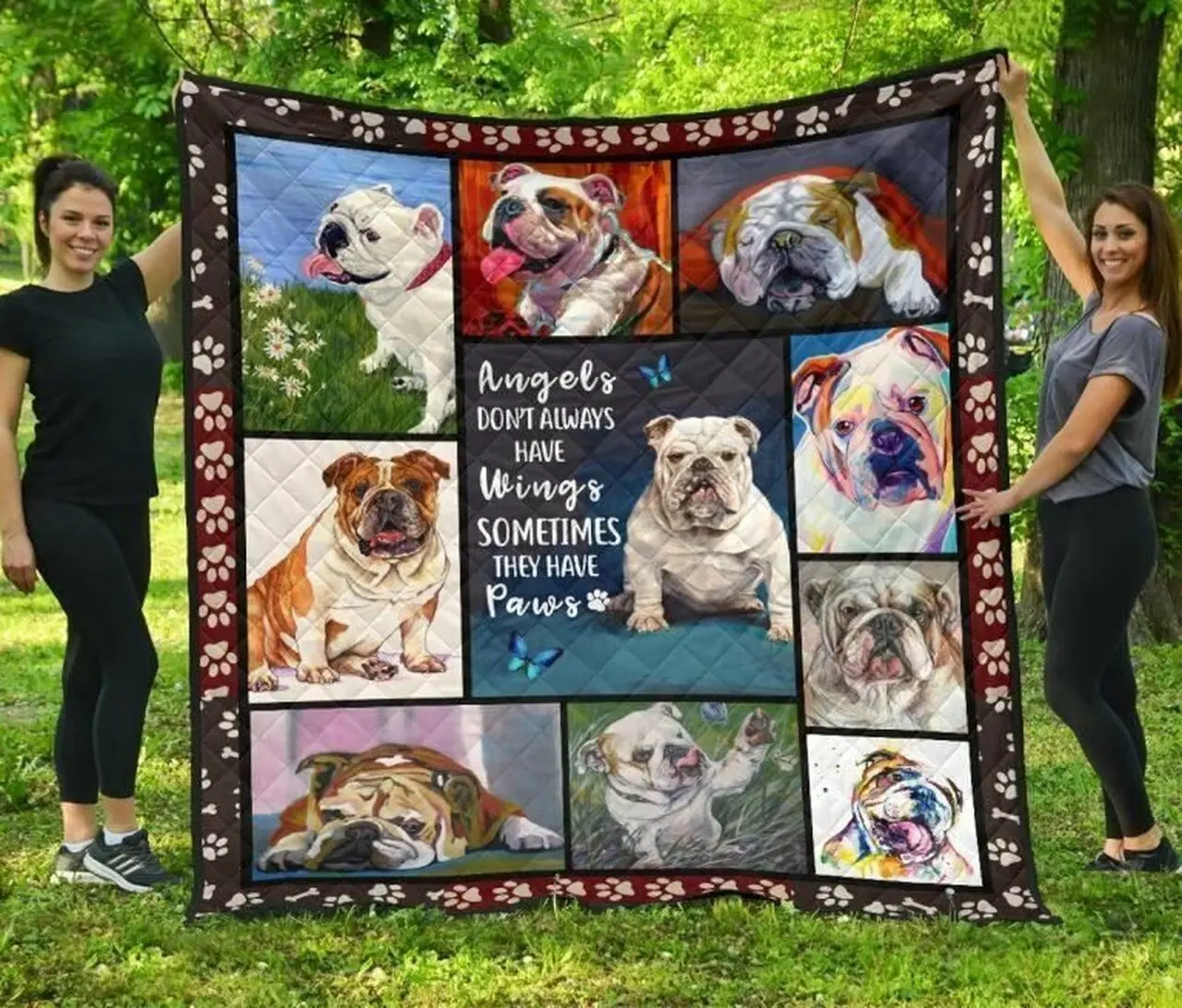 Bu Dog Ca Me Bu Dog Quilt Iqf Fuct2109 and Home Decor
