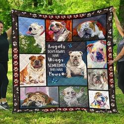 Bu Dog Ca Me Bu Dog Quilt Iqf Fuct2109 and Home Decor