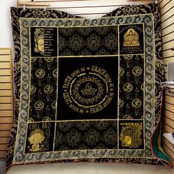 Buddha Quilt Blanket A186 and Home Decor
