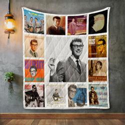 Buddy Holly Album Covers Quilt Blanket and Home Decor