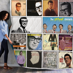 Buddy Holly Quilt Blanket 01 and Home Decor