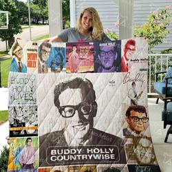 Buddy Holly Quilt Blanket 0868 and Home Decor