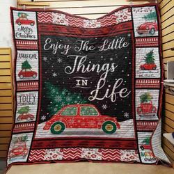 Bug Car Christmas Quilt Ooecy Haiba and Home Decor