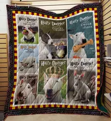 Bull Terrier 05 Blanket Th10072019 Quilt and Home Decor