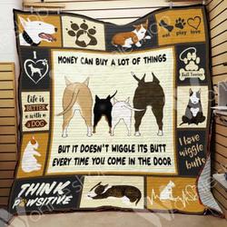 Bull Terrier Dog Quilt Blanket Dhc0102914Td and Home Decor