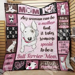 Bull Terrier Dog Quilt Blanket Dhc0102924Td and Home Decor