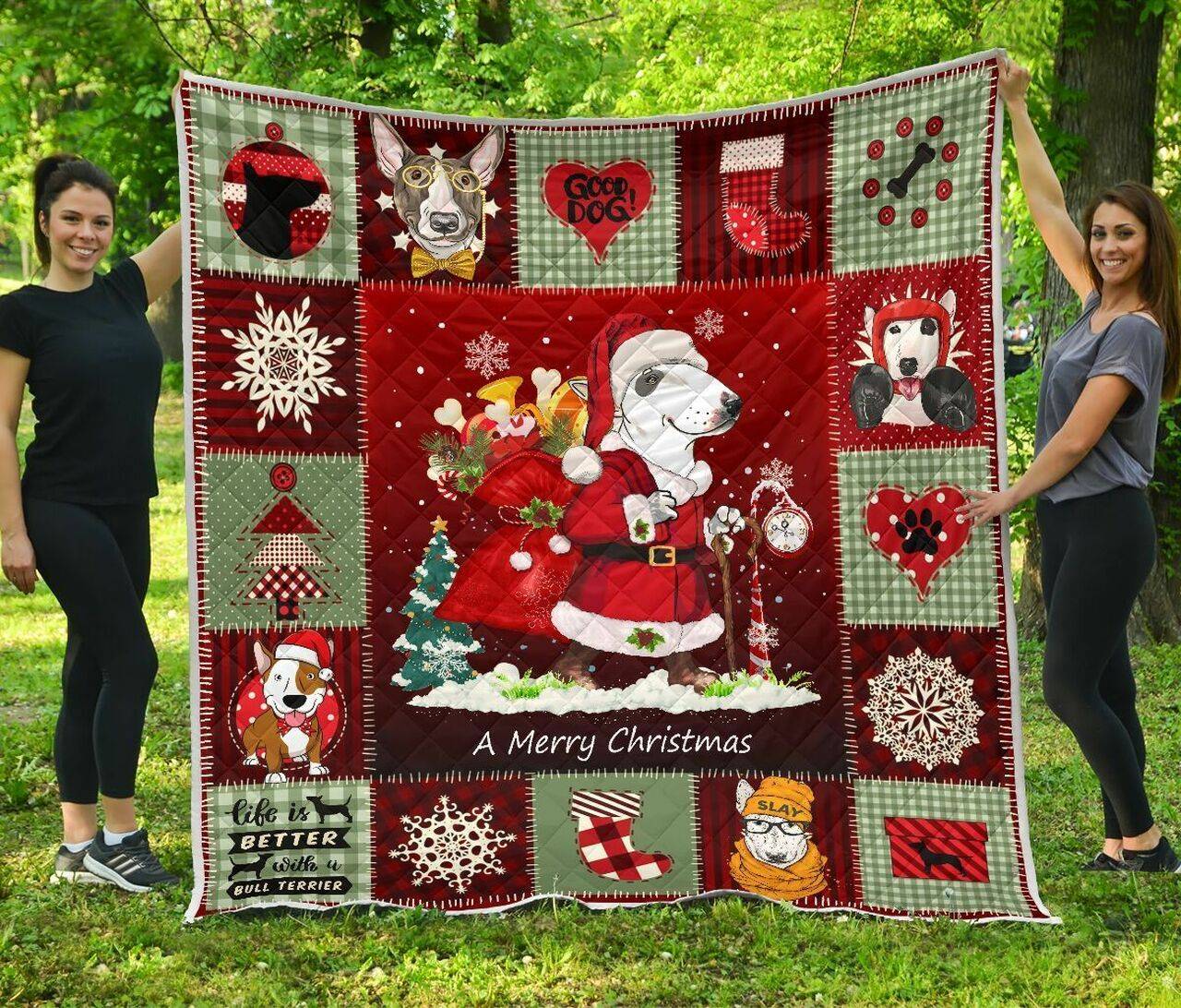 Bull Terrier Quilt Eos and Home Decor