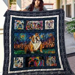 Bulldog Cl08110097Mdq Quilt Blanket and Home Decor