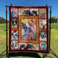 Bulldog Dog Td2809122 Quilt Blanket and Home Decor