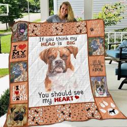 Bulldog Fill Your Heart Without Trying U Quilt Ea and Home Decor