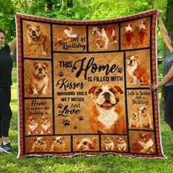 Bulldog Home Quilt Blanket Dhc09121635Dd and Home Decor