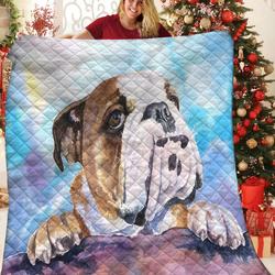 Bulldog Jfj Quilt Ea and Home Decor