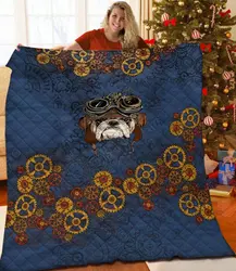 Bulldog Jfj Quilt Ms and Home Decor