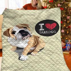 Bulldog Jfj Quilt Uo and Home Decor