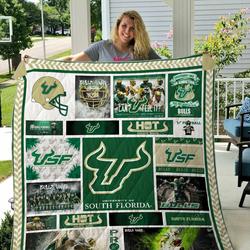 Bulls Unite Usf Quilt Blanket and Home Decor