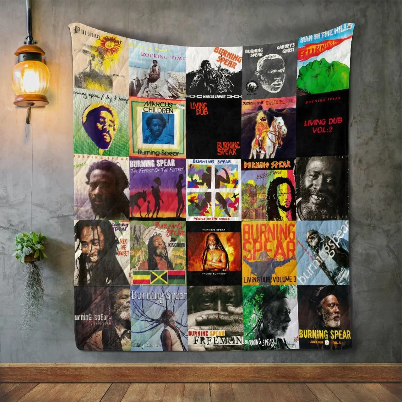 Burning Spear Album Covers Quilt Blanket and Home Decor