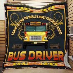 Bus Driver Quilt Blanket ABC07113132 and Home Decor