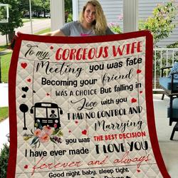 Bus DriverS Wife Blanket  Htt-Qhg00059  Quilt and Home Decor