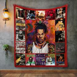Busta Rhymes Album Covers Quilt Blanket and Home Decor